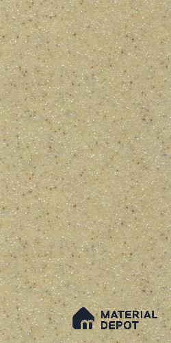 D003 Merino Hanex Gold Brown 12 ft x 2.5 ft Corian Solid Surface - 12 mm