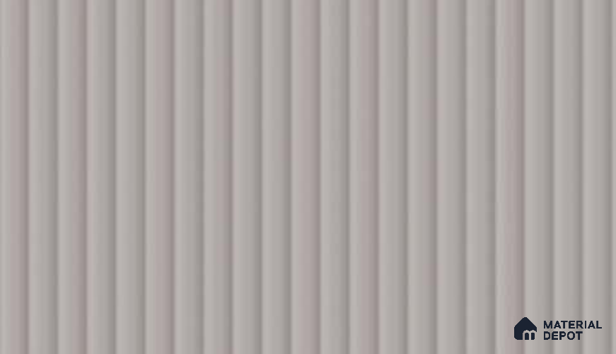 Cool Grey Fluted Solid Color LM 19424 Matte Finish 8 ft x 4 ft Matte Finish Decorative Laminate - 1 mm | Suitable for TV Unit,Wardrobe, Kitchen Cabinets