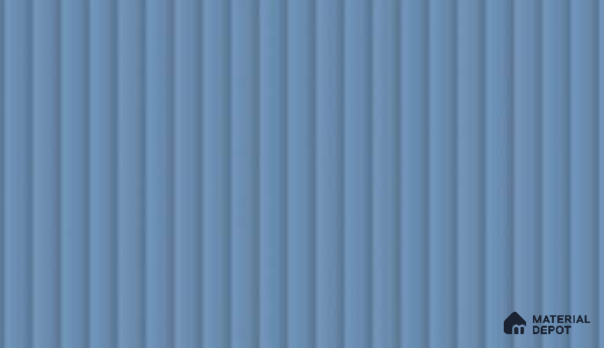 Matte Navy Blue Fluted Solid Color LM 19432 Navy Matte Finish 8 ft x 4 ft Matte Finish Decorative Laminate - 1 mm | Suitable for TV Unit,Wardrobe, Kitchen Cabinets