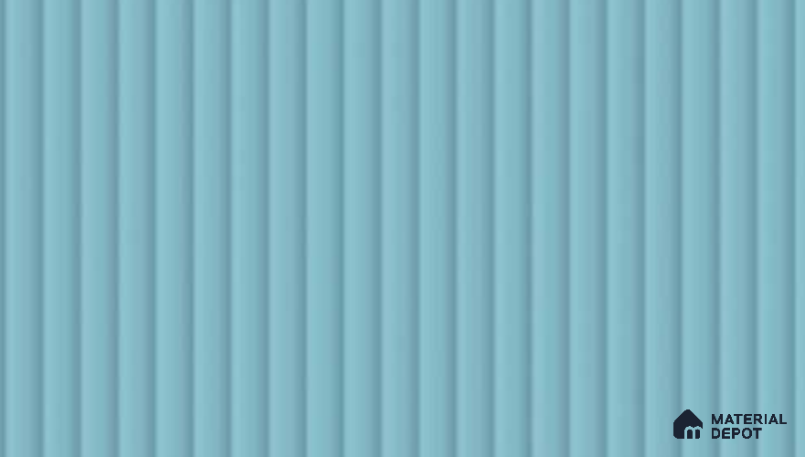Powder Blue Fluted Solid Color LM 19434 Maccasar Ebony Matte Finish 8 ft x 4 ft Matte Finish Decorative Laminate - 1 mm | Suitable for TV Unit,Wardrobe, Kitchen Cabinets