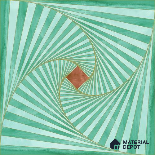 3D Wall & Floor Tile TL 06931 2 ft x 2 ft Vitrified Carving Matte Finish - 9 mm | Suitable for Living Room, Bedroom, Bathroom