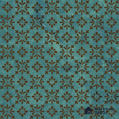 Blue Wall & Floor Tile TL 06894 2 ft x 2 ft Vitrified Carving Matte Finish - 9 mm | Suitable for Living Room, Bedroom, Bathroom