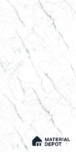 LM 19454 B Marmo Bianca Marble High Gloss Finish 8 ft x 4 ft Decorative Laminate - 1 mm | Suitable for TV Unit, Wardrobe, Kitchen Cabinets