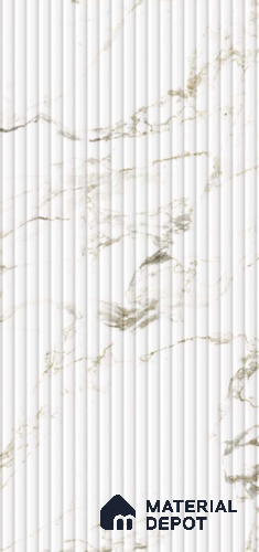 Marble Fluted LM 19457 Vertex Angle 8 ft x 4 ft Matte Finish Decorative Laminate - 1 mm | Suitable for TV Unit,Wardrobe, Kitchen Cabinets