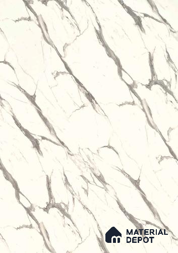 3846 HG White Marble 8 ft x 4 ft High Gloss Finish Decorative Laminate - 1 mm  | Suitable for TV Unit, Wardrobe, Kitchen Cabinets | Matching Edgeband Code - (Rehau - 600P) | (E3 - 2522 HG)