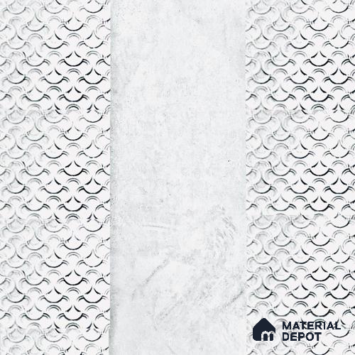 Duco Paintable 3D Design CNC Made MDF Panel 8 ft x 4 ft - 30 mm | Custom size : 8 feet x 18 inches each for both left and right parts