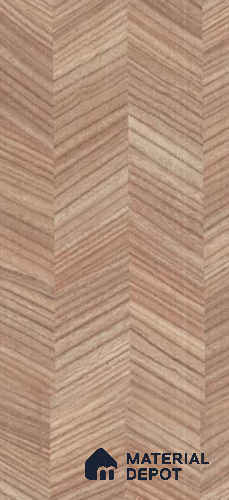 LM 19475 Brescan Walnut Regal Walnut Texture Finish 8 ft x 4 ft Decorative Laminate - 1 mm | Suitable for TV Unit, Wardrobe, Kitchen Cabinets