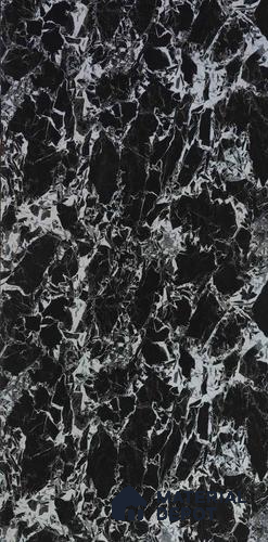 3895 SI Black Marble 8 ft x 4 ft Texture Finish Decorative Laminate - 1 mm | Suitable for TV Unit, Wardrobe, Kitchen Cabinets | Matching Edgeband Code - (Rehau - 753P) | (E3 - 2526 MT)