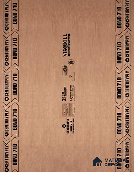 Bond Shield BWP CenturyPly 8 ft x 4 ft Plywood - 19 mm (21 Years Warranty)