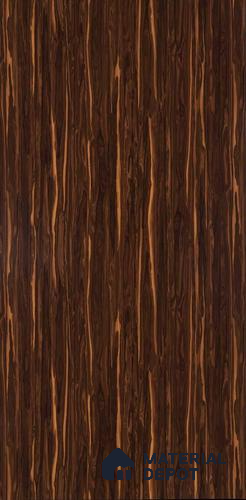 Wooden Look 3688 SI Brio Zericote 8 ft x 4 ft Texture Finish Decorative Laminate - 1 mm  | Suitable for TV Unit, Wardrobe, Kitchen Cabinets | Matching Edgeband Code - (Rehau - 540P) | (E3 - 2518 MT)