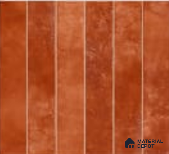 Faux Subway Wall Tile TL 06789 D Bali Ember 1 ft x 1 ft Red Ceramic Glossy Finish Tile - 10 mm | Ideal for Bathroom, Kitchen | Please Expect a Slight Variation of Pattern