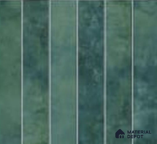Faux Subway Wall Tile TL 06789 B Bali Lagoon 1 ft x 1 ft Blue Ceramic Matte Finish Tile - 10 mm | Ideal for Bathroom, Kitchen | Please Expect a Slight Variation of Pattern