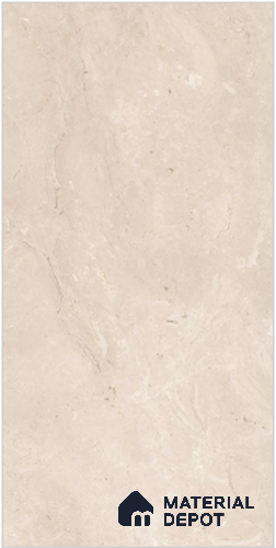 Beige Marble Wall & Floor Tile TL 07027 Gravier Montana Creamstone 5.2 ft x 2.6 ft Vitrified Carving Matte Finish - 9 mm | Suitable for Living Room, Bedroom, Bathroom