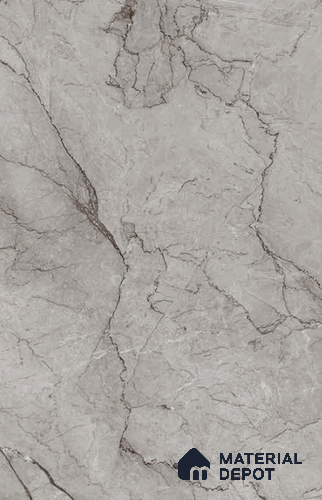 Grey Marble Floor & Wall Tile TL 06745 Gravier Mirage Grey 800x1600 mm Vitrified Carving Matte Finish - 9 mm | | Suitable for Living Room, Bedroom, Bathroom