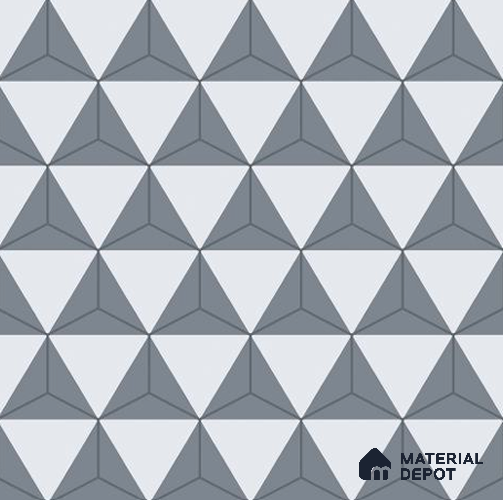 Moroccan Wall & Floor Tile TL 06666 Canaletto 1 ft x 1 ft Grey Ceramic Glue Matte Finish Tile - 9 mm | Ideal for Living Room, Bathroom, Kitchen | Please Expect a Slight Variation of Pattern