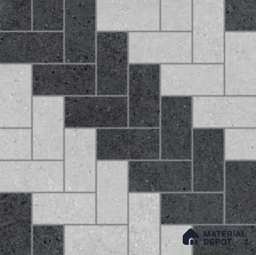 Grey Stone Floor Tile TL 06828 Lustra Concrete Bloom 2 ft x 2 ft Vitrified Carving Matte Finish - 12 mm | Suitable for Living Room, Bedroom, Bathroom