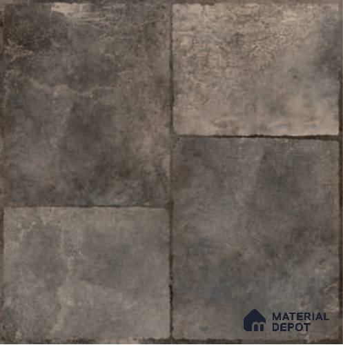 Grey Stone Floor Tile TL 06832 Lustra Tundra Bronze 2 ft x 2 ft Vitrified Carving Matte Finish - 12 mm | 4 Random Design | Suitable for Living Room, Bedroom, Bathroom
