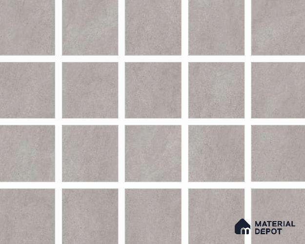 Grey Stone Floor & Wall Tile TL 06834 D Lustra Canyon Smoke 2 ft x 2 ft Vitrified Carving Matte Finish - 9 mm | 20 Random Design | Suitable for Living Room, Bedroom, Bathroom