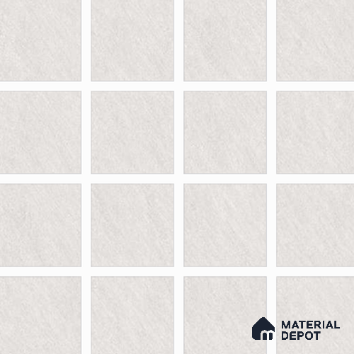 White Stone Floor & Wall Tile TL 06835 Lustra Vesta Drift 2 ft x 2 ft Vitrified Carving Matte Finish - 9 mm | 16 Random Design | Suitable for Living Room, Bedroom, Bathroom