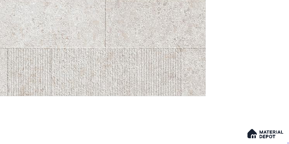 Grey Stone Wall Tile TL 06753 D Gravier Misty Ridge Etch 800x1600 mm Vitrified Carving Matte Finish - 9 mm | 4 Random Design | Suitable for Living Room, Bedroom, Bathroom