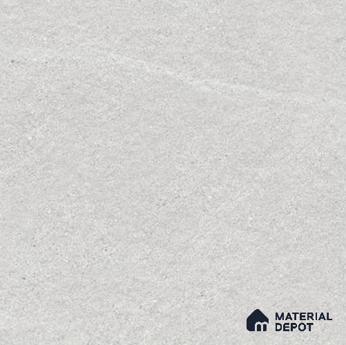 Grey Stone Wall & Floor Tile TL 06817 C Lustra Parkstone Bianco 2 ft x 2 ft Vitrified Carving Matte Finish - 9 mm | 6 Random Design | Suitable for Living Room, Bedroom, Bathroom