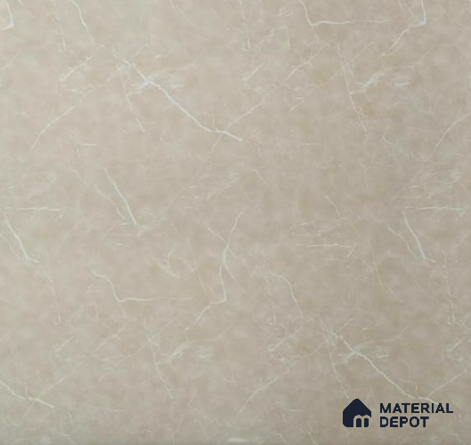 Beige Marble Look UPVC High Gloss Finish UV Marble Polygranite Sheets 8 ft x 4 ft | LM 19539 - 3 mm