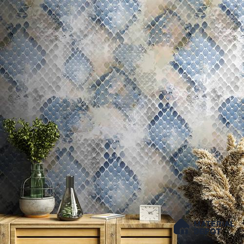 Abstract Repeat Pattern, Wallpaper for Rooms 10.77 Meter x 19.68 Inches Soft Feel Paper Type Wallpaper -57.96 Sq. Ft. | Minimum 15% wastage during installation