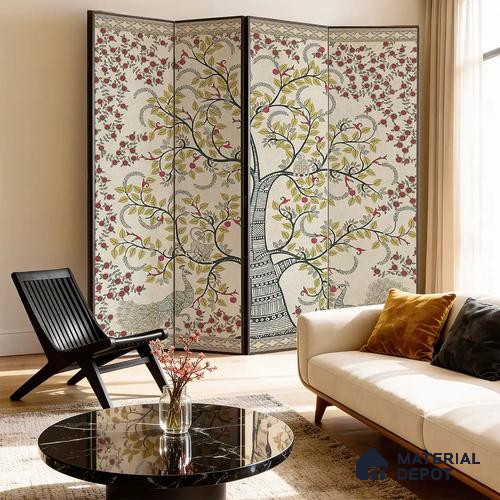 Anant Vriksha — Tree of Life Kalamkari Handmade Wallpaper
