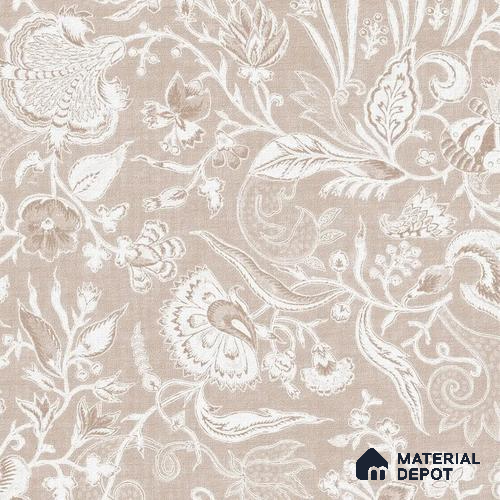 Bahaar Indian Floral Wallpaper | Canvas 6 Meter x 20 Inc Dusty Rose Beige