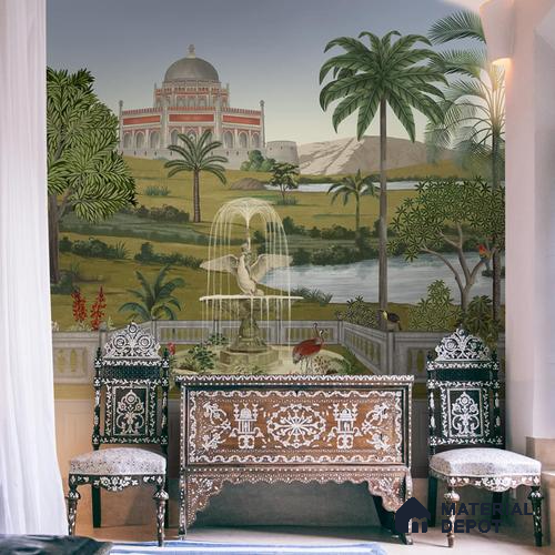 Fitorr, Vintage Style Room Wallpaper, Customised Sukoon Series Handmade Patterned Design (Customised Size Wallpaper)