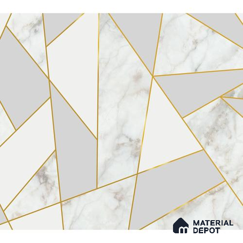 701211 - Golden Stripes With Marble Design Room Wallpaper, Customised Indrani Series Soft Feel Marble Design (Customised Size Wallpaper )