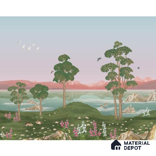 Khwab, Dreams on Wall, Wallpaper Sukoon Series Handmade Nature Design (Customised Size Wallpaper)