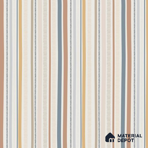 Linear Theme Abstract Modern Striped 10 Meter x 19.6 Inches Multicolor Canvas Wallpaper - 54 Sq. Ft.