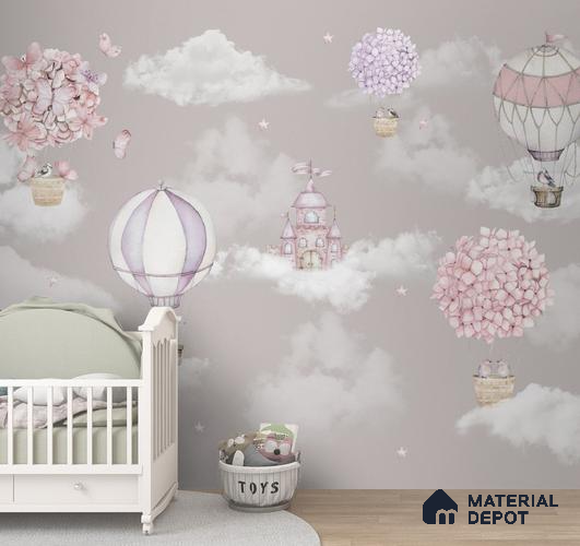 A close-up of aMy Little Sunshine, a Cute Kids Wallpaper, Customised Sparkla N Shine Series Entertainment Design (Customised Size Wallpaper) with a finish available at Material Depot in Bangalore