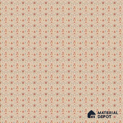 Phulkari Indian Soft Feel 6 Meter x 0.5 Meter Wallpaper Roll in Beige Color
