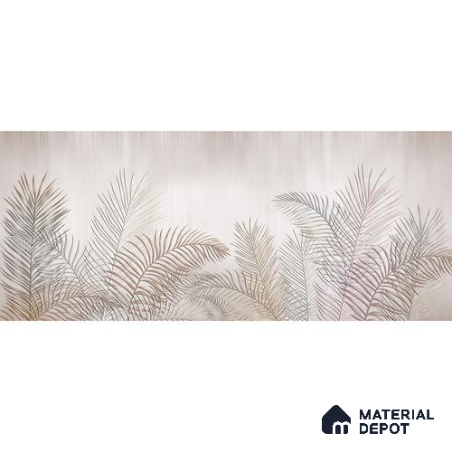 702021 - Tropical Leaves in Subtle Background Wallpaper Design Indrani Series Soft Feel Tropical Design (Customised Size Wallpaper )