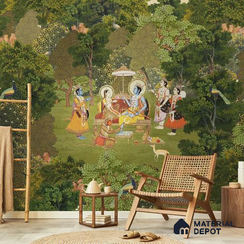 Van Raag Customized Wallpaper Sandstone(Super Luxury)