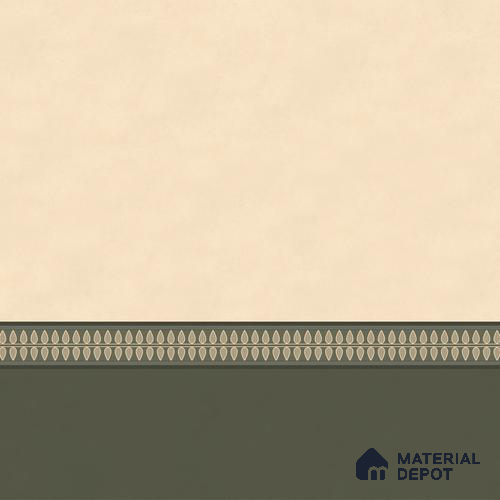 Viram, Luxurious Indian Pattern Wall Wallpaper, Beige and Green Canvas (Customised Wallpaper)