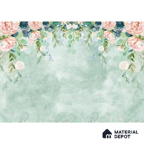 Water Color Look Hanging Floral Wallpaper for Bedrooms Indrani Series Handmade Artistic Design (Customised Size Wallpaper )