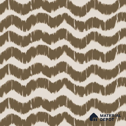 Waves Modern Abstract for Walls Muddy Brown Handmade (Customised Wallpaper)