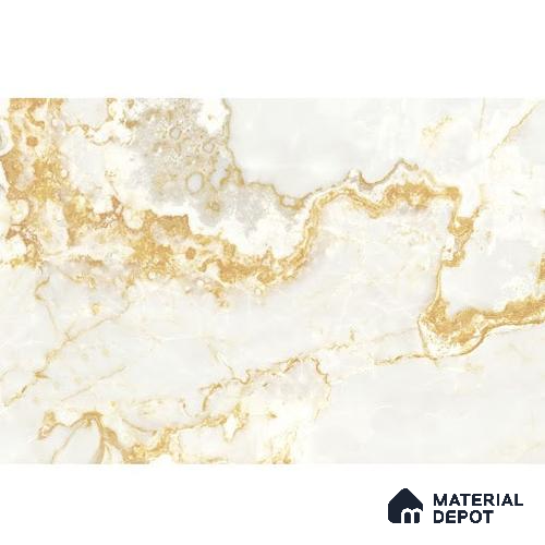 White and Golden Natural Marble Style Wall Wallpaper Indrani Series Soft Feel Marble Design (Customised Size Wallpaper )