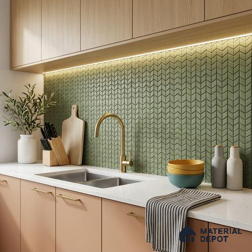 Mosaic Wall Tile TL 10527 C 12.2 in x 12.2 in Ceramic Matte Finish - 7 mm