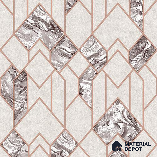 34533-3 | 5 Meter x 41.7 Inches Geometric Look PVC Wallpaper - 56.99 Sq. Ft | Minimum 15% wastage during installation