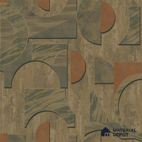 ST021018 | 10.05 Meter x 20.86 Inches Geometric Look Wallpaper - 57.33 Sq. Ft. | Minimum 15% wastage during installation