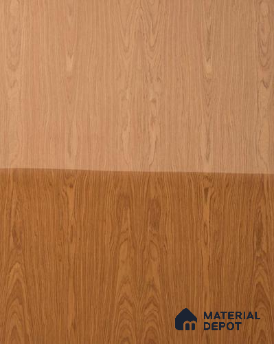 Brown Wood look Burma Teak Crown 8 ft x 4 ft Recon Veneer - 3.2 mm | VE 00477