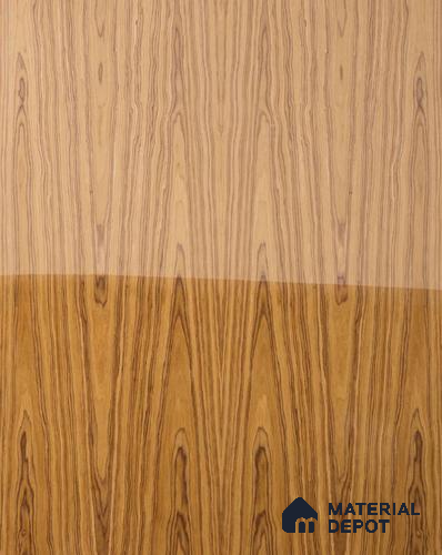 Brown Wood look Flowery Teak 8 ft x 4 ft Recon Veneer - 3.2 mm | VE 00513