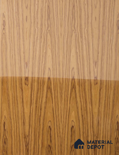 Brown Wood look Flowery Teak 8 ft x 4 ft Veneer - 4 mm | VE 00471
