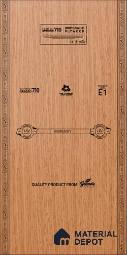 Green Ecotec BWP 710 8 ft x 4 ft Plywood - 12 mm (10 Years Warranty)