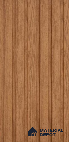 Brown Wooden Louver PN 06396 9 ft x 4.7 inch MDF Panel - 12 mm | Suitable for Feature Wall, TV Unit & Living Room | Width is Subjected to 5% Variation