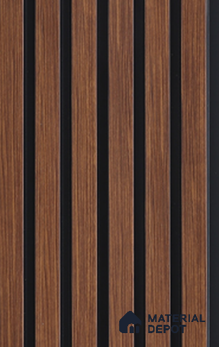 Charcoal Wooden 12 mm Louvers/Panels | 9 ft x 4.8 inch | 6101| Image 1